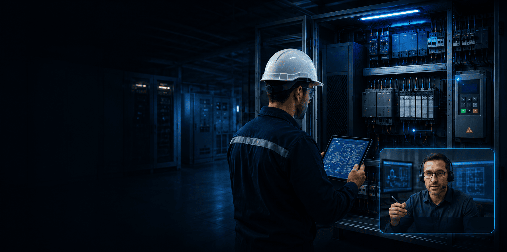 Visita técnica en sala eléctrica